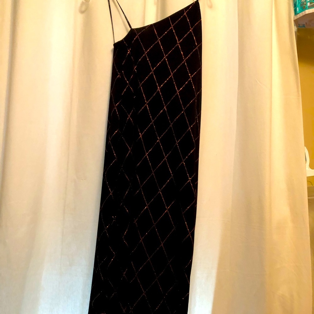 CLASSIC BLACK & COPPER DRESS